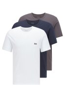 Unterziehshirts Rundhals kurzer Arm 3er Pack Farbmix Baumwolle