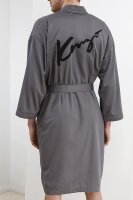 Signe Bademantel Peignoir Kimono Stil Morgenmantel aus Baumwollsatin