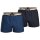 2P Boxer Shorts EW Wowen Pyjama-Shorts Baumwollpopeline legerer Schnitt