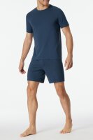 Long Life Soft Herren Shorty Pyjama kurz Rundhals...