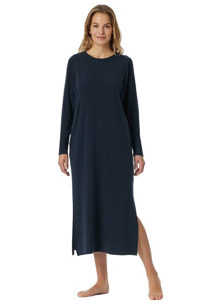 Winterw&auml;sche Damen Nachthemd Hauskleid 120 cm lang Interlock w&auml;rmend