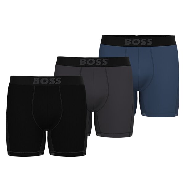 Boxer Brief 3P Active Unterhosen l&auml;ngeres Bein Boxer Long 3er Pack Mikrofaser