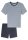 Long Life Soft Herren Schlafanzug kurz V-Neck Modal elastisch