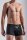 Herren Beachtrunks Badeshort Badehose mit Leder-Details